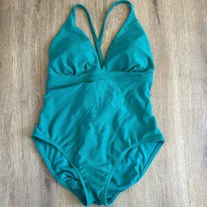 Time and Tru Size Large Green Adjustable One Piece Swimsuit
